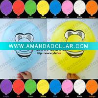 NEW Party Decorations Flying Flashing Printed Latex Balloons with LED Light Inside