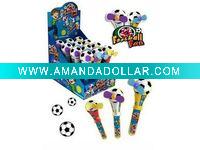 Wholesale candy toy b/o football fan