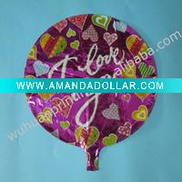 Wholesale 18inch colorful heart mylar christmas balloon