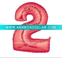 Wholesale 2 Red SuperShape Mylar Balloon, 100 pcs/lot, Free Shipping