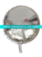 Wholesale round silver DIA 18'' inflatable foil Mylar promotional balloon