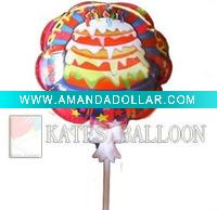 Happy birthday auto inflatable foil balloon