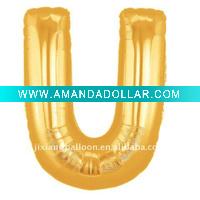 Wholesale Alphabet Letter"U" balloon