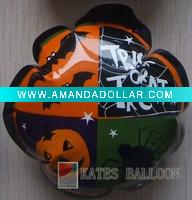 Wholesale DIA 4" Halloween gift auto inflating foil balloon