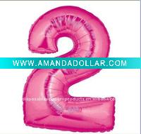 Wholesale 2 Pink Supershape Balloon, 100 pcs/lot, Free Shipping