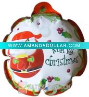 Wholesale DIA 11 cm christmas self inflatable foil balloons