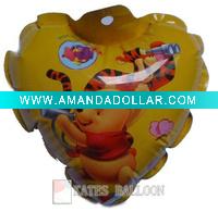 Wholesale love Bear logo shape auto inflatable foil balloon