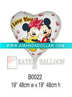 Wholesale valentine's day DIA 18'' plain heart shape Mylar balloon