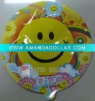 Wholesale beautiful smile face auto inflatable foil balloon