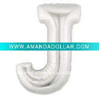 Wholesale Alphabet Letter"J" balloon