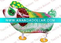Wholesale Hot sell helium walking balloons -Green glasses dog