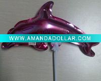 animals types auto inflating foil balloon