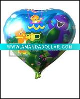 Wholesale Halloween DIA 18'' heart shape inflatable foil balloon
