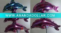 Wholesale dolphins types auto inflating foil balloon