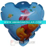 Wholesale love Bear logo shape auto inflatable foil balloon