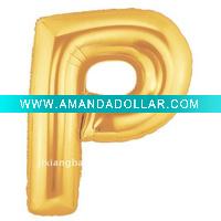 Wholesale Alphabet Letter"P" balloon