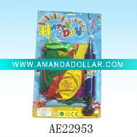 Wholesale kids different size latex balloons+inflator