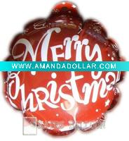 DIA 11 cm christmas self inflatable foil balloon