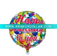 Wholesale birthday DIA 18'' Circular birthday balloon