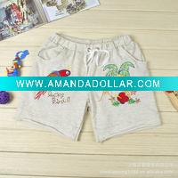 Wholesale children's cute cotton short casual pants