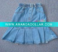 Hot sell girls jeans pants jeans skirt P1002
