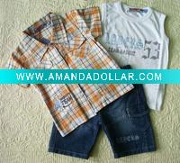 fashion three pieces children's clothing sets