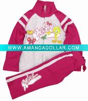 Wholesale nova child spring/winter jog set FG1951#plum/grey