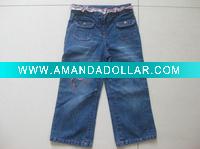 Girl's embroidered jeans