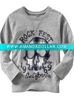 Wholesale 100% cotton baby children boys long sleeve T-shirt/baby clothes/kid wear/child clothes/child wear/baby clothing/kid clothes/baby