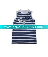 Wholesale kid's sleeveless cotton top