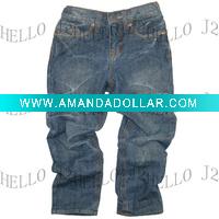 kids jeans 100% cotton long indigo pants fancy washed guarateed NEW