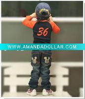 Wholesale child garment jeans child wear kid wear kid summer clothing