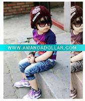 Wholesale child wear jeans 2011 new style fashion jeans