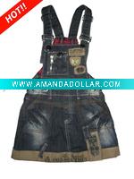 Wholesale children jean overall B1108 good denim fabric