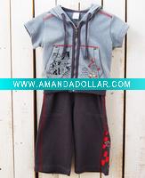 Boy's summer sport raglan suits