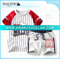 Wholesale children clothing 2011new style! summer fashion suit print t-shirt and colorfull print shorts