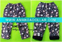 Wholesale DSK027 girl's cotton trousers with fleece lining