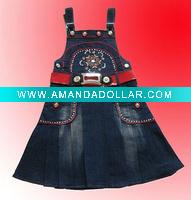 Wholesale Nice kid wear SK73 jeans skirt