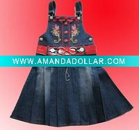 Wholesale Nice kid wear SK74 jeans skirt