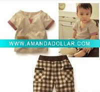 Wholesale 2011 children's fashion cute funny comfortable new clothing set