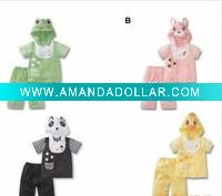 Wholesale 2011 children's fashion cute funny comfortable new clothing set