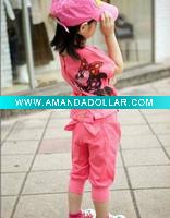 Wholesale 2011 children's fashion cute funny comfortable new clothing set