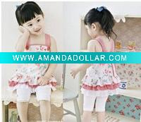 Wholesale 2011 children's fashion cute funny comfortable new clothing set