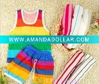 Wholesale 2011 children's fashion cute funny comfortable new clothing set