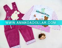 Wholesale 2011 children's fashion cute funny comfortable new clothing set