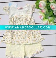 Wholesale 2011 children's fashion cute funny comfortable new clothing set