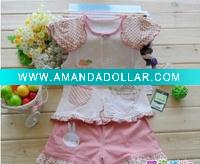 Wholesale 2011 children's fashion cute funny comfortable new clothing set