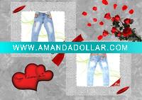 Wholesale fashion unbranded jeans