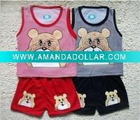 Wholesale 2011 children's fashion cute funny comfortable new clothing set