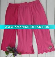 Wholesale cooton summer children's breathable trousers
